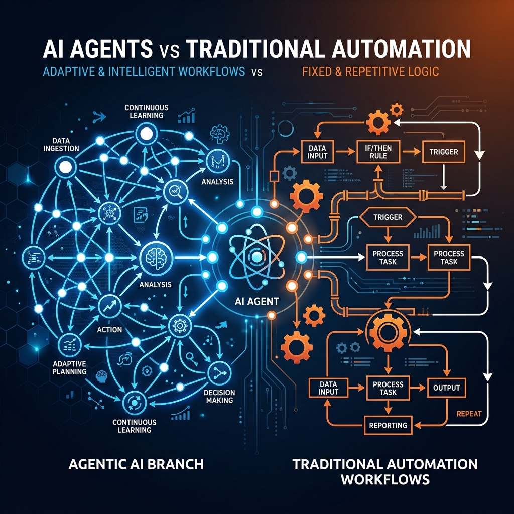 AI Agents vs Traditional Automation